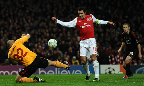 Arsenal FC v AC Milan - UEFA Champions League Round of 16